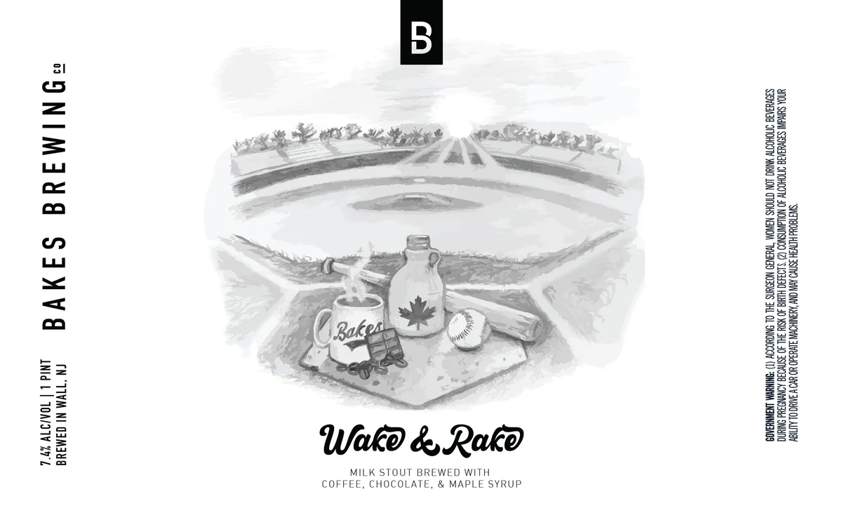 Wake & Rake label
