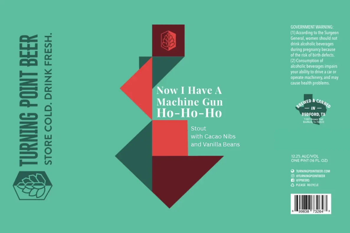 Now I Have A Machine Gun Ho-Ho-Ho label
