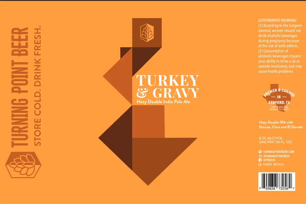 Turkey & Gravy label