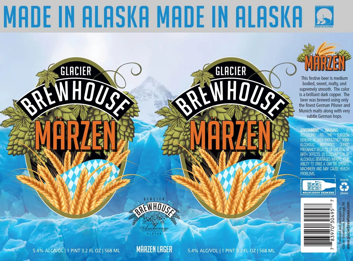Glacier Brewhouse Märzen label