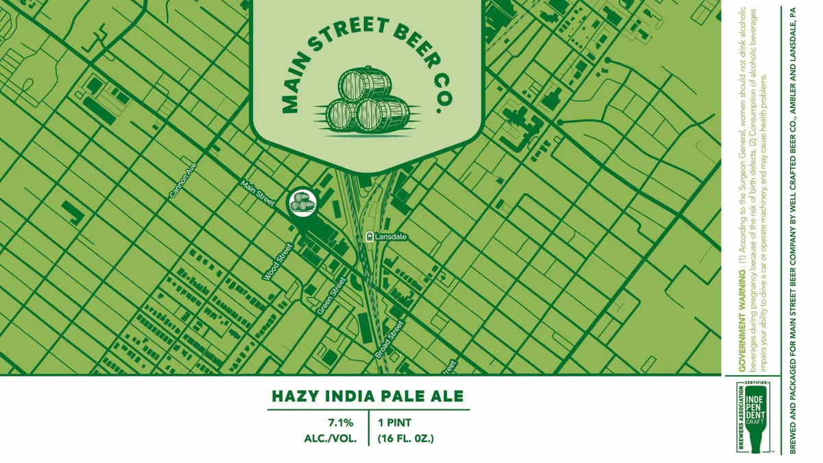 Hazy India Pale Ale label