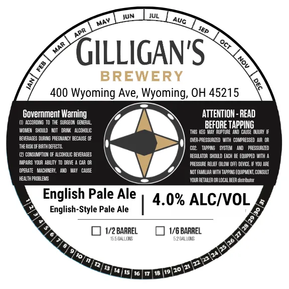 English Pale Ale label