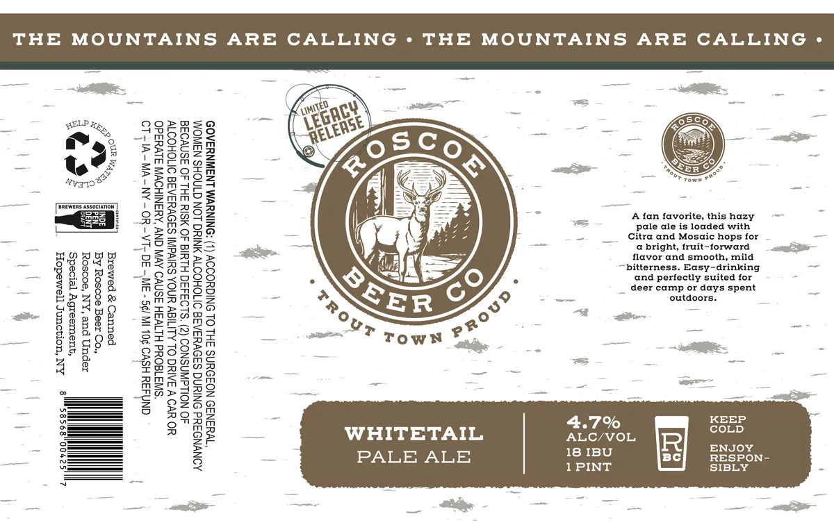 Whitetail Pale Ale label