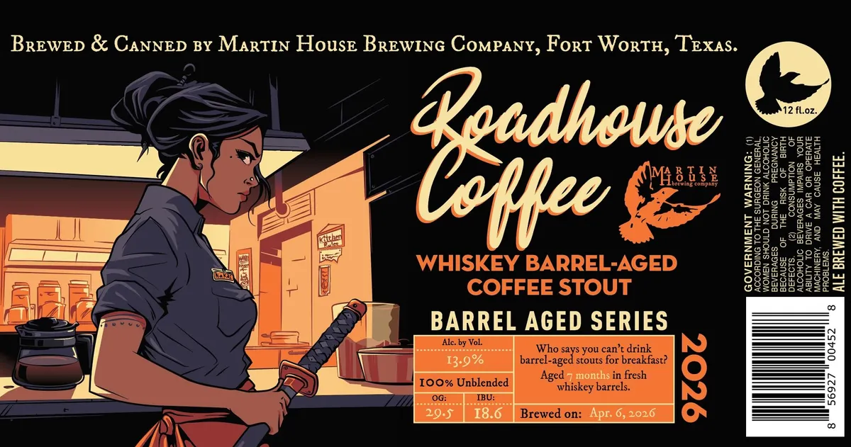 Roadhouse Coffee label