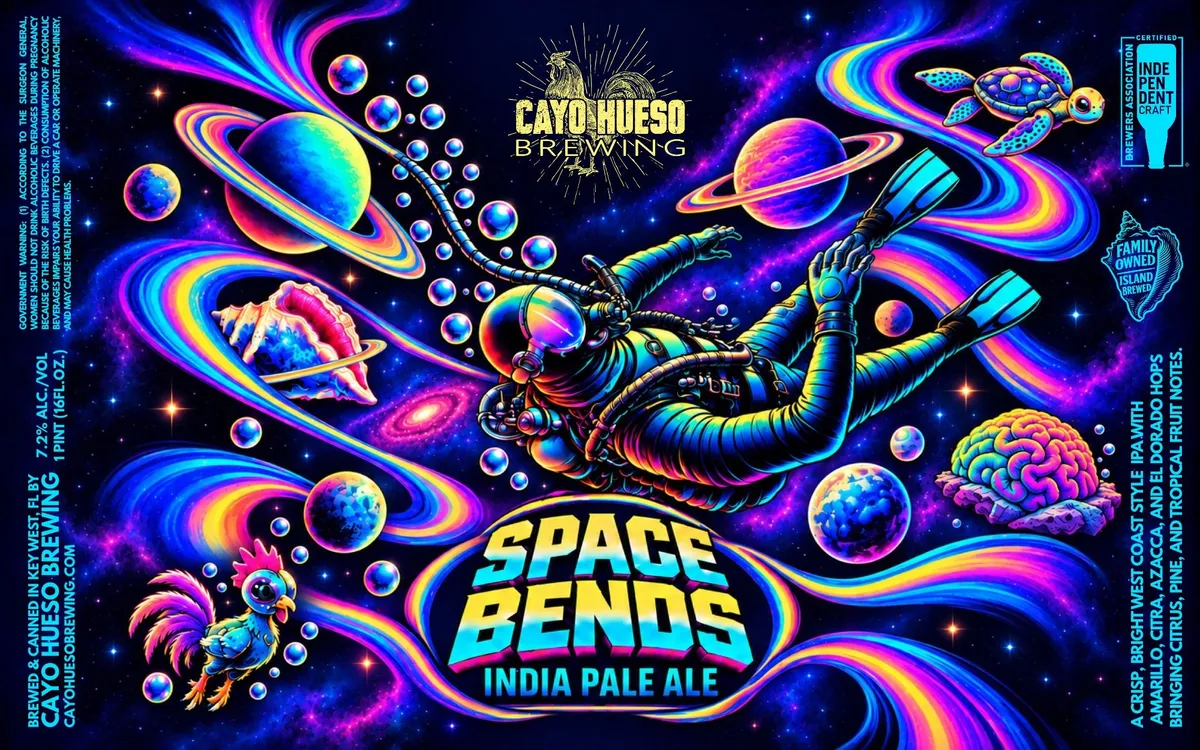 Space Bends label