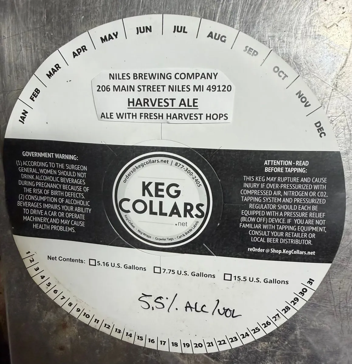 Harvest Ale label