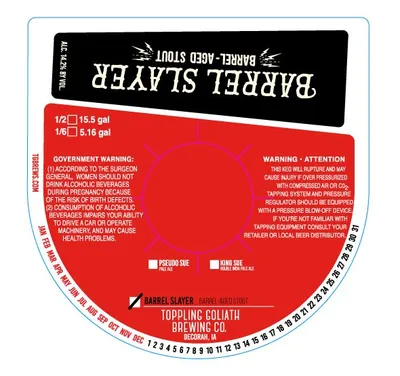 Barrel Slayer Barrel-Aged Stout label