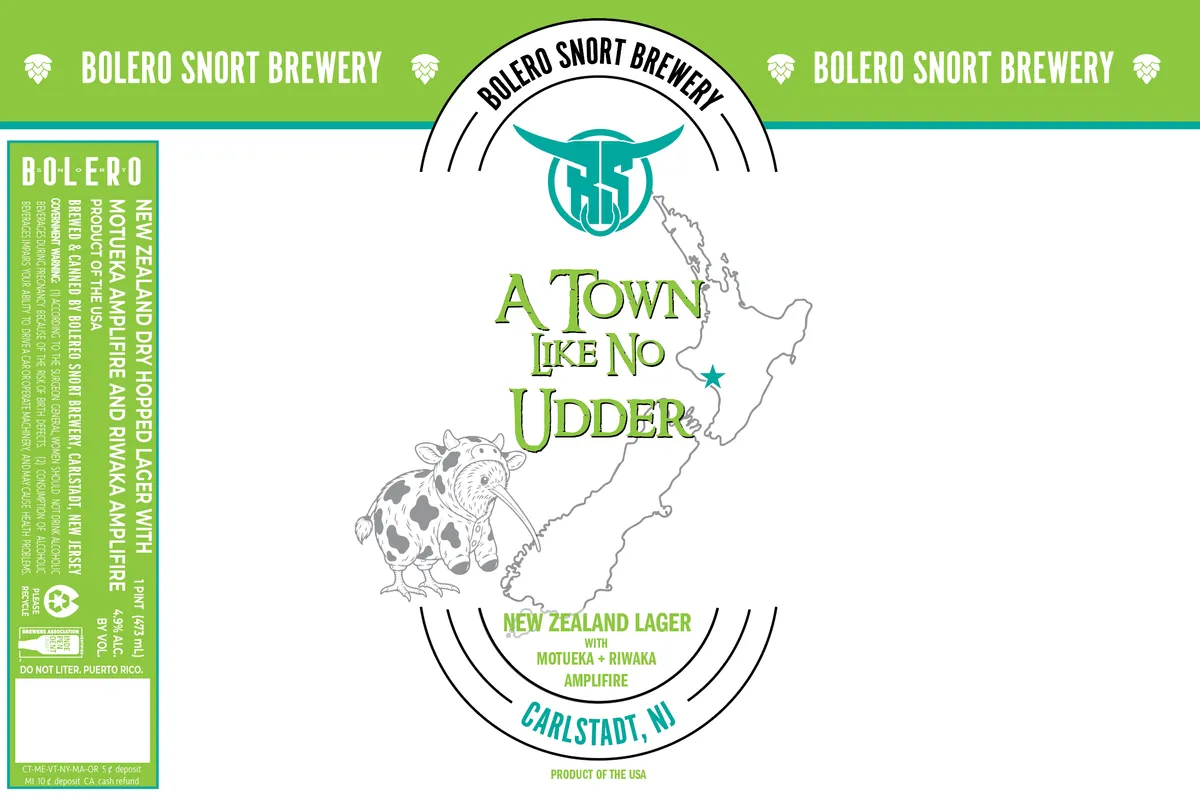 A Town Like No Udder label