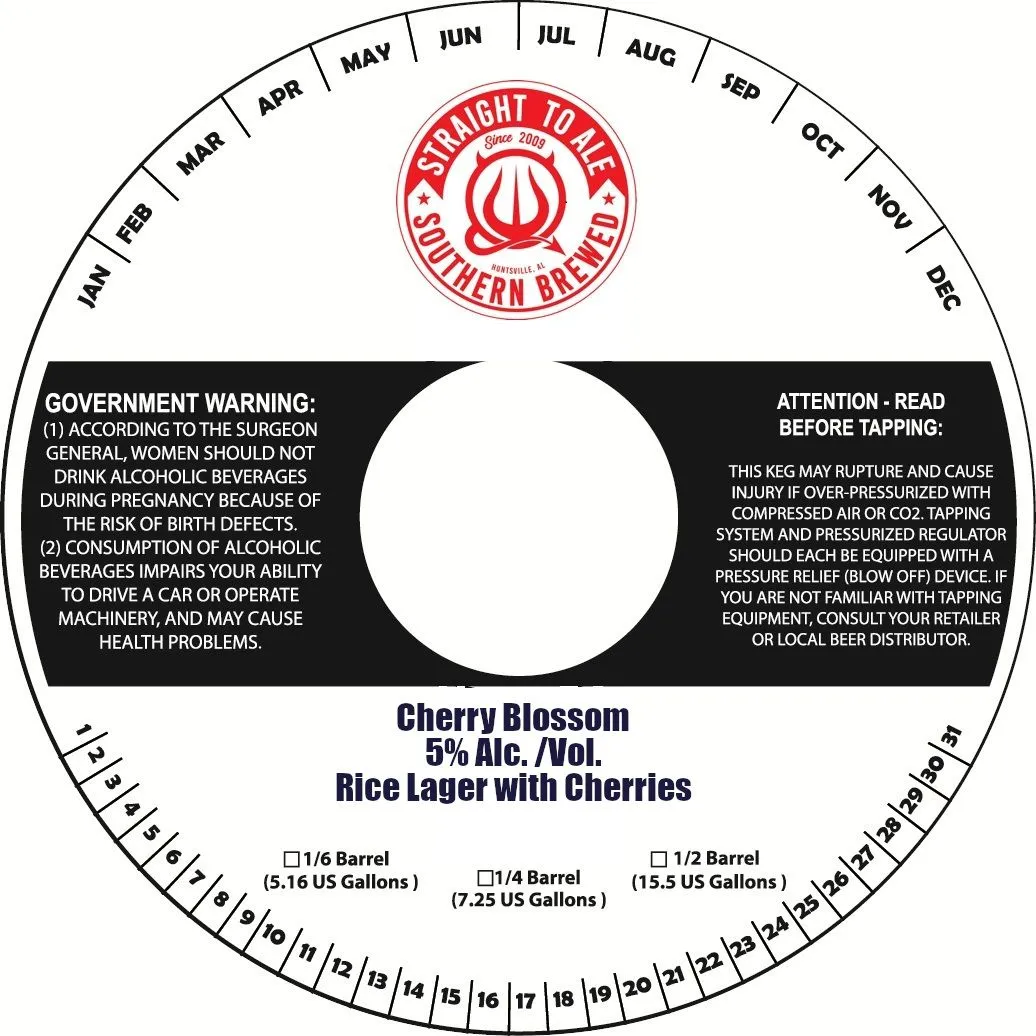 Cherry Blossom label
