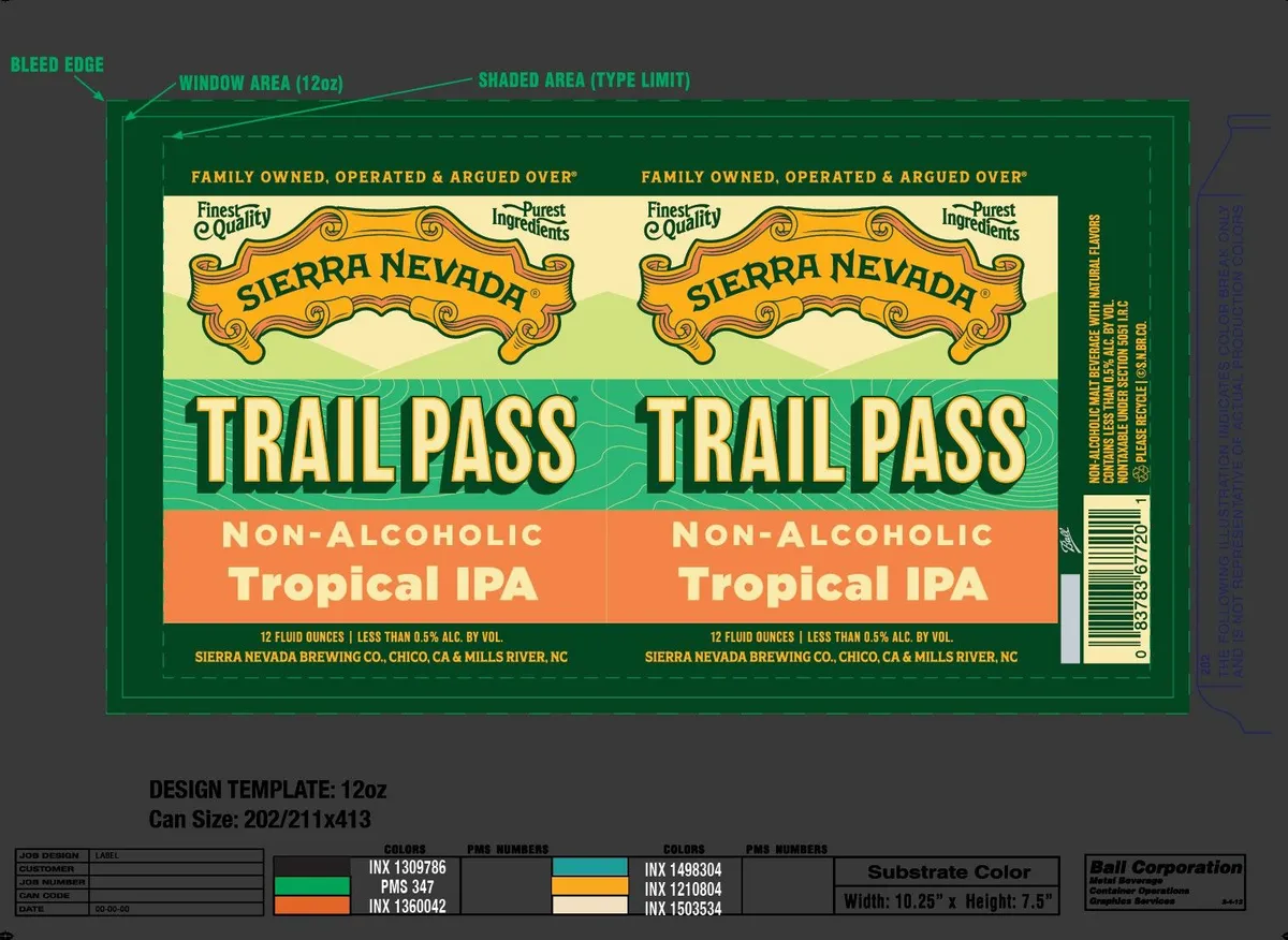 Trail Pass Tropical IPA label