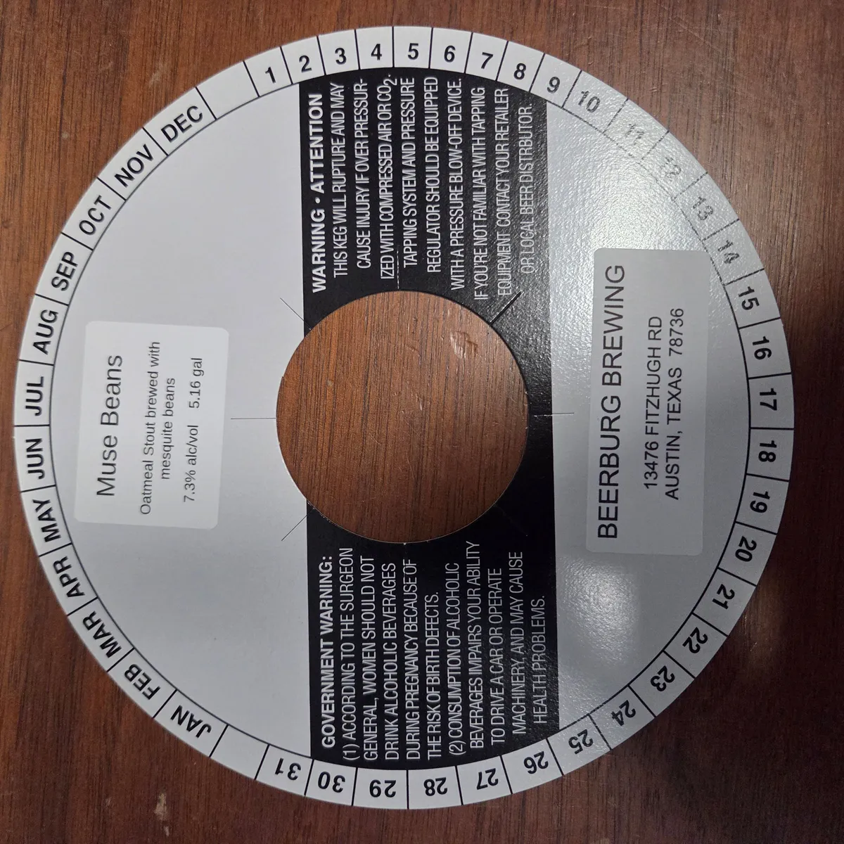 Muse Beans label