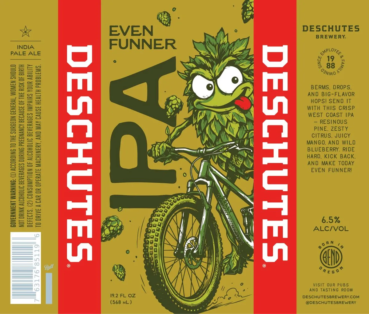 Even Funner IPA label