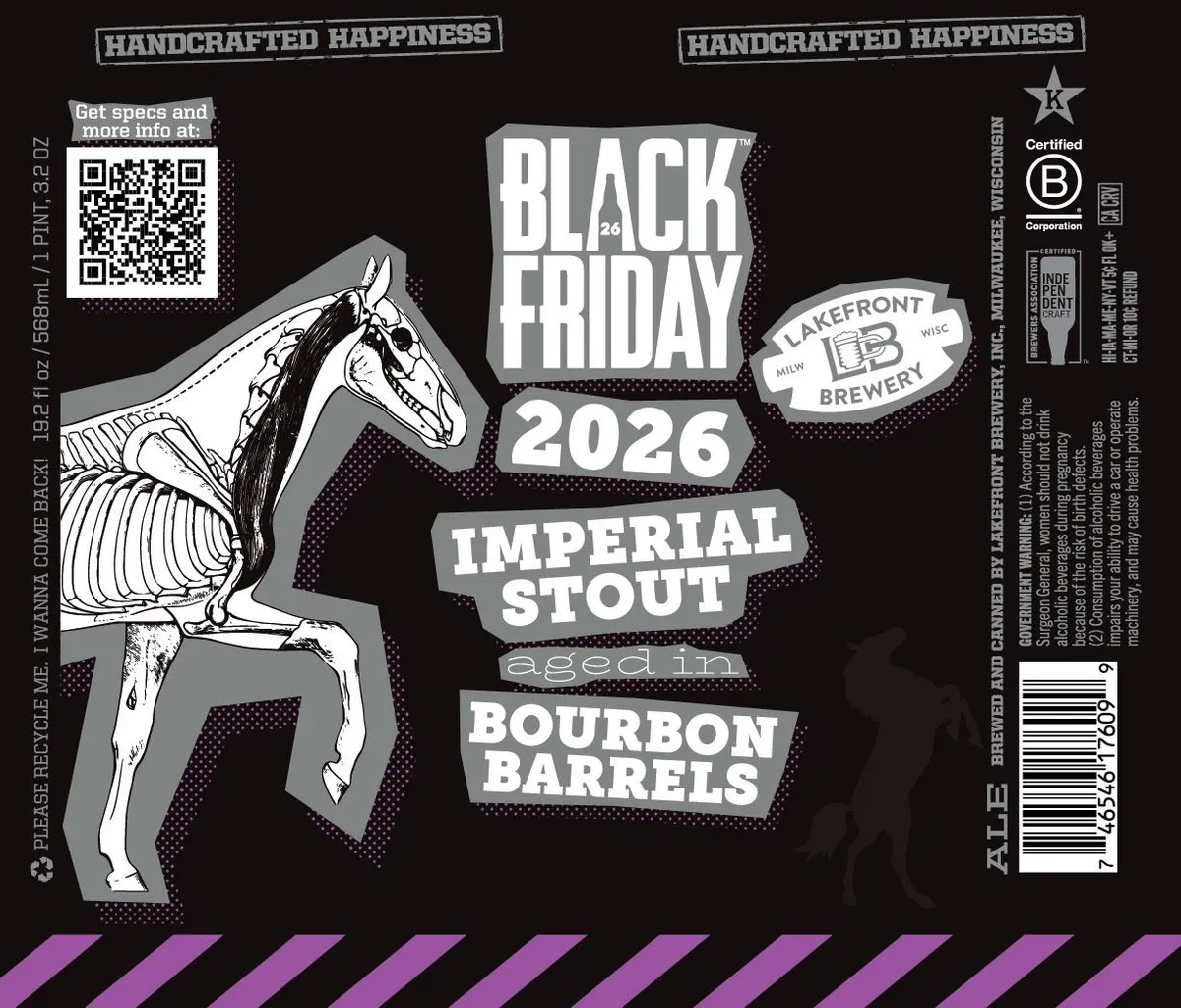 Black Friday 2026 Imperial Stout Aged in Bourbon Barrels label