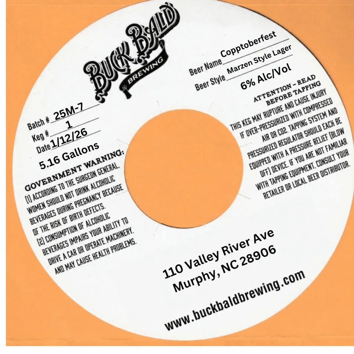 Copptoberfest label