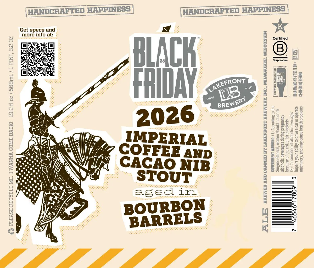Black Friday 2026 Imperial Coffee and Cacao Nib Stout label