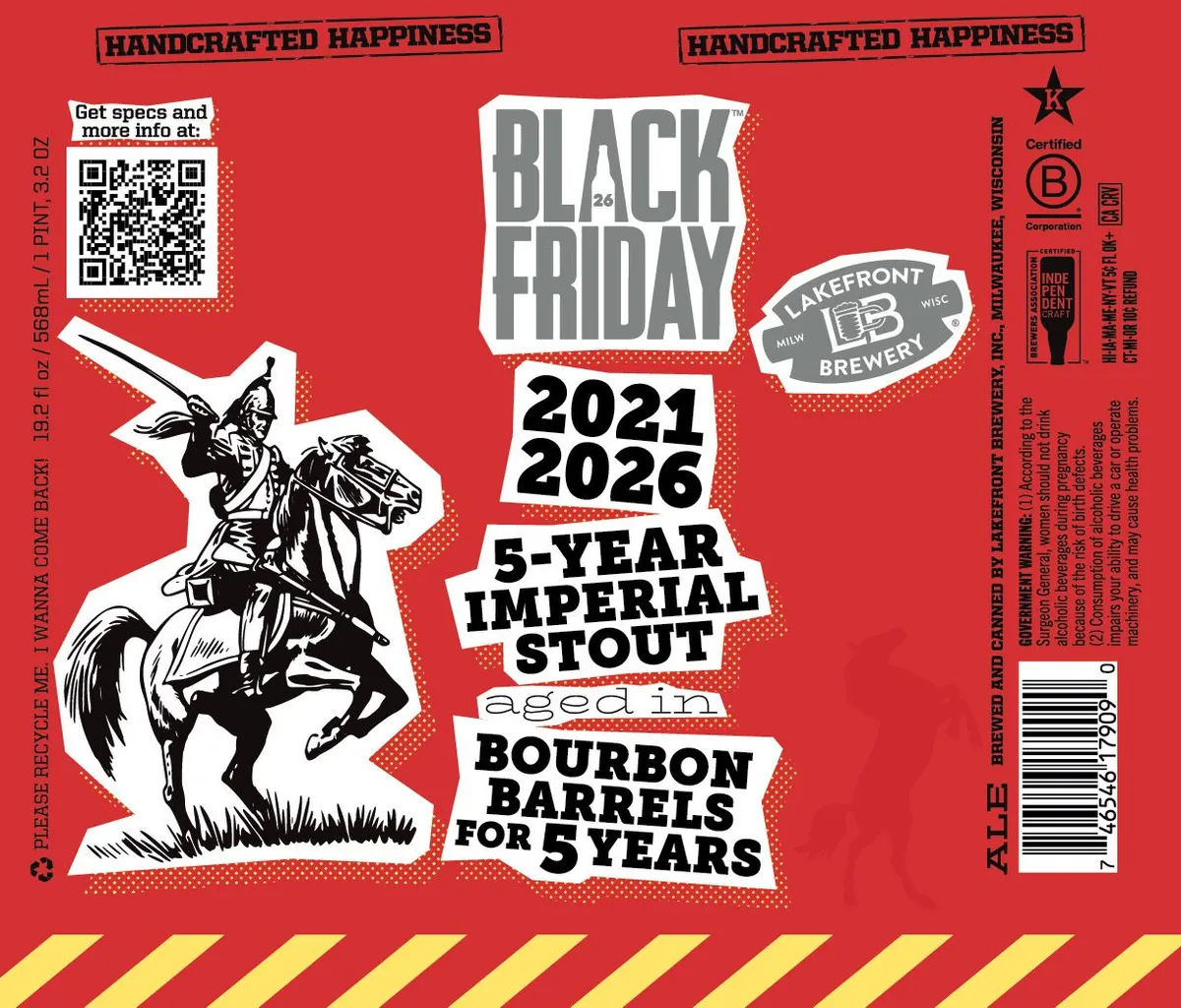 Black Friday 5-Year Imperial Stout label