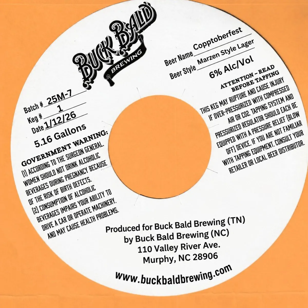 Copptoberfest label