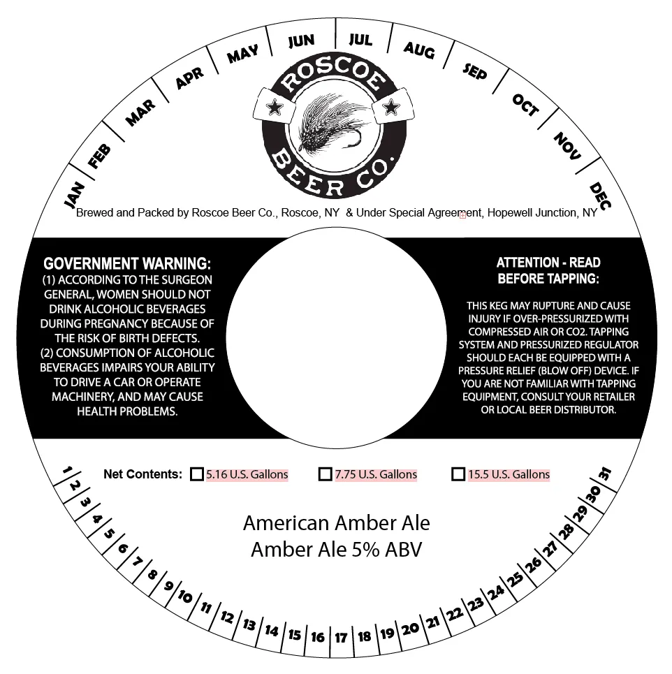 American Amber Ale label