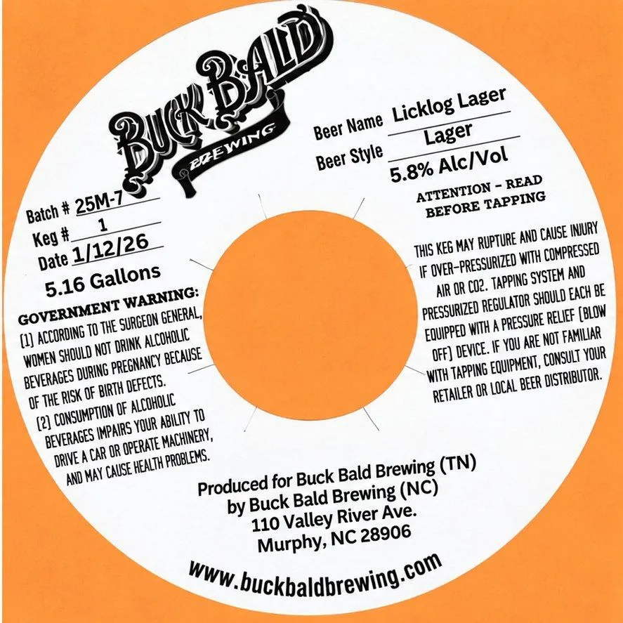 Licklog Lager label