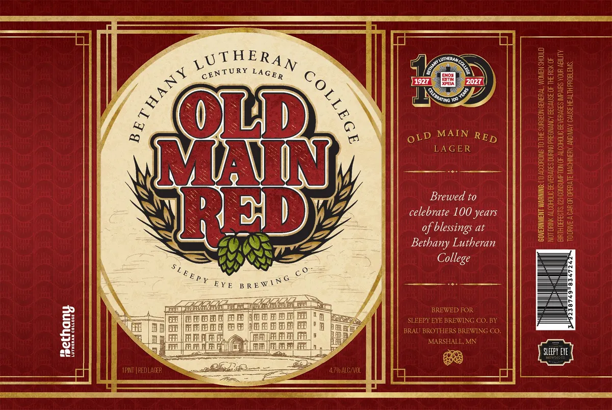 Old Main Red label