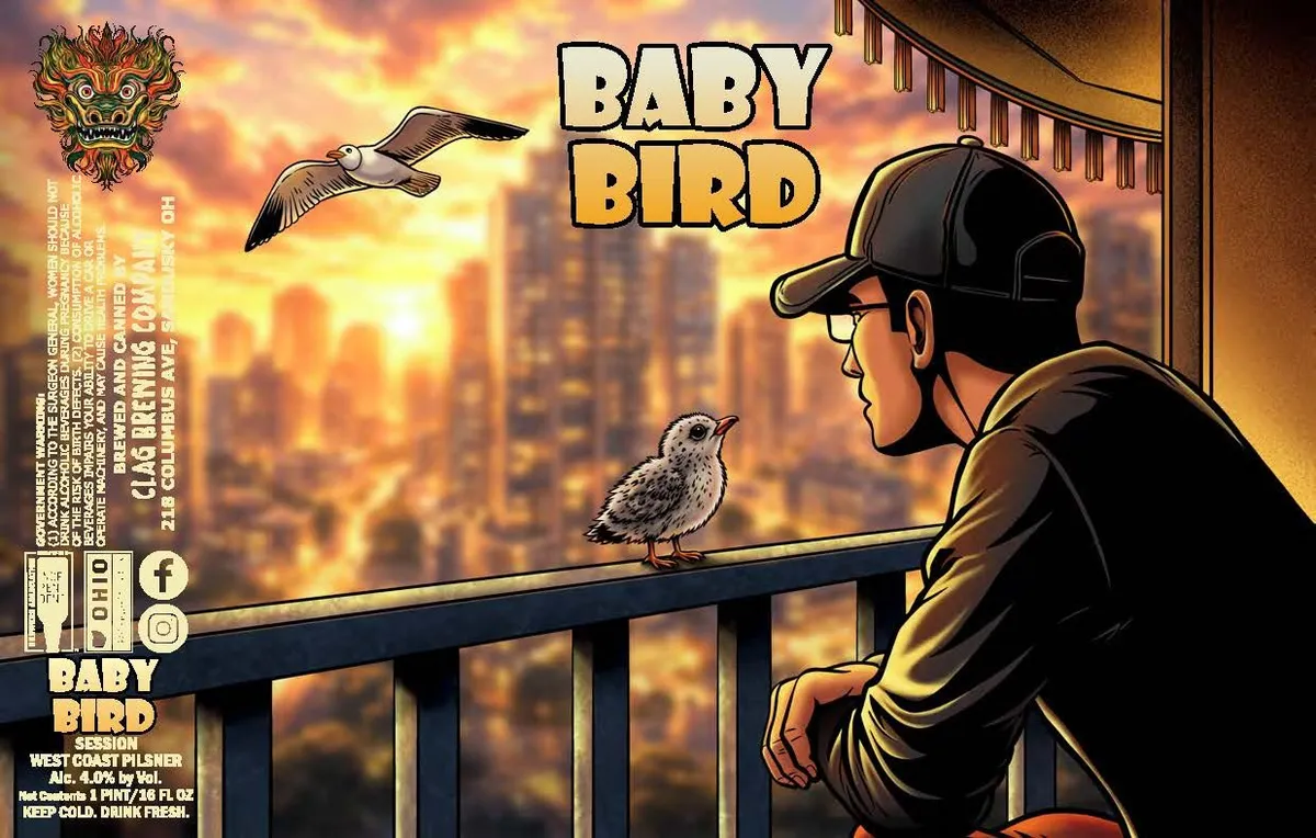 Baby Bird label