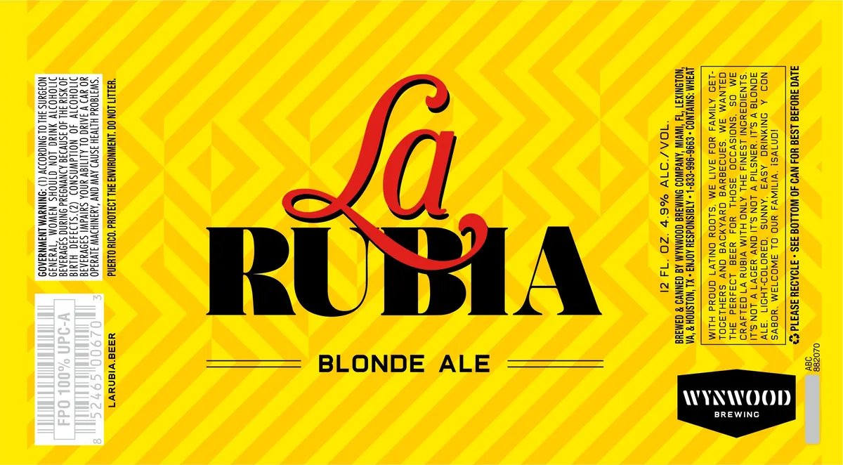 La Rubia label