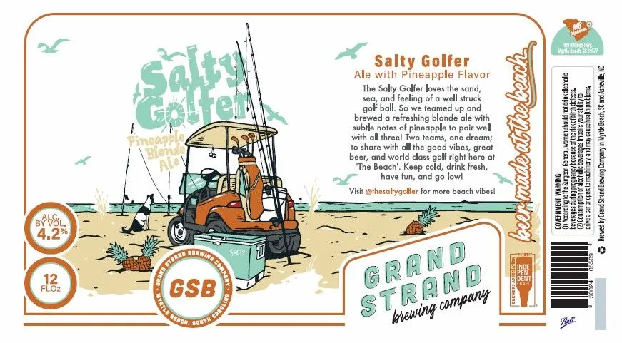Salty Golfer label