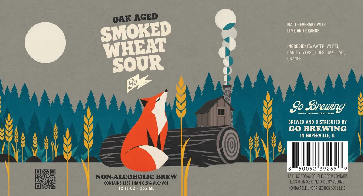 Oak Aged Smoked Wheat Sour label