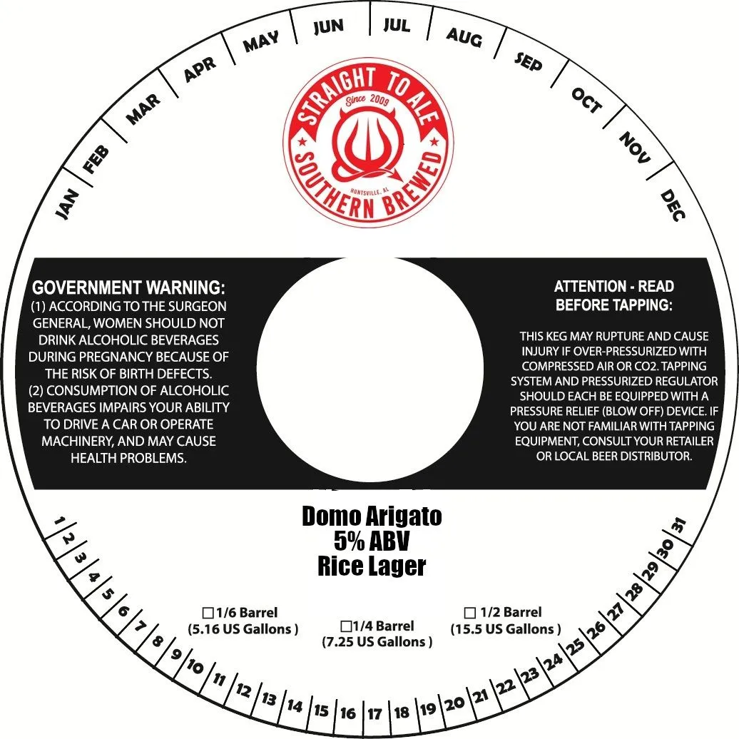 Domo Arigato label