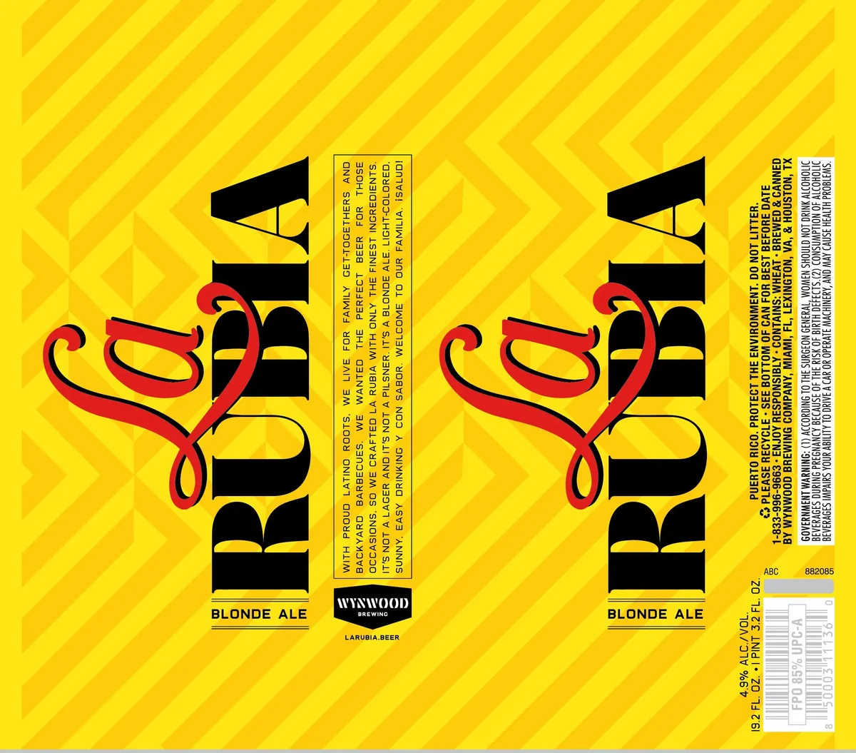 La Rubia label