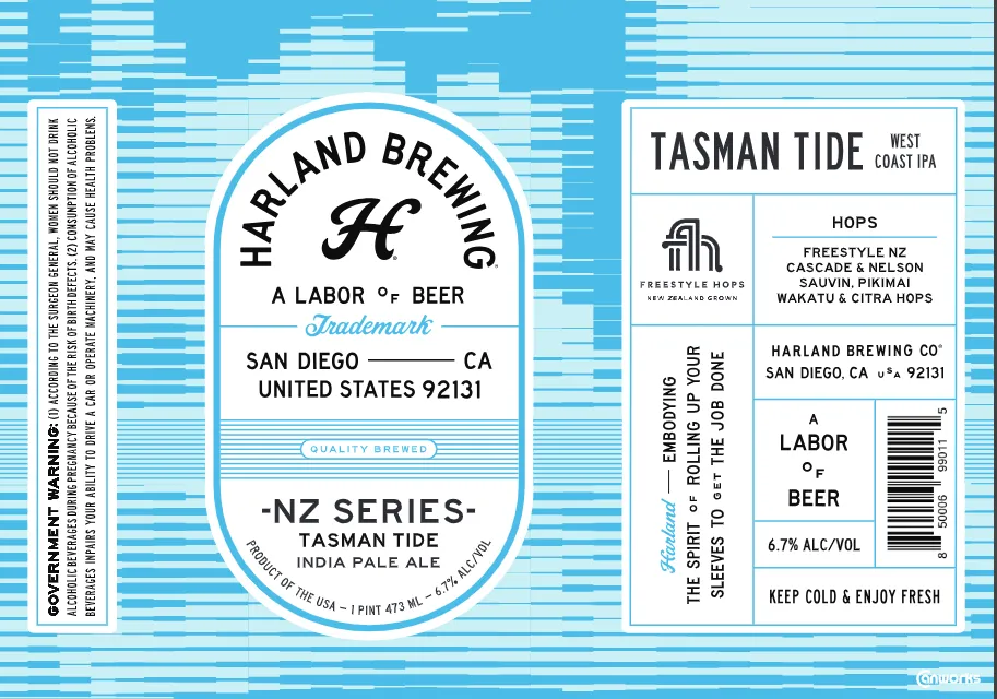 Tasman Tide label