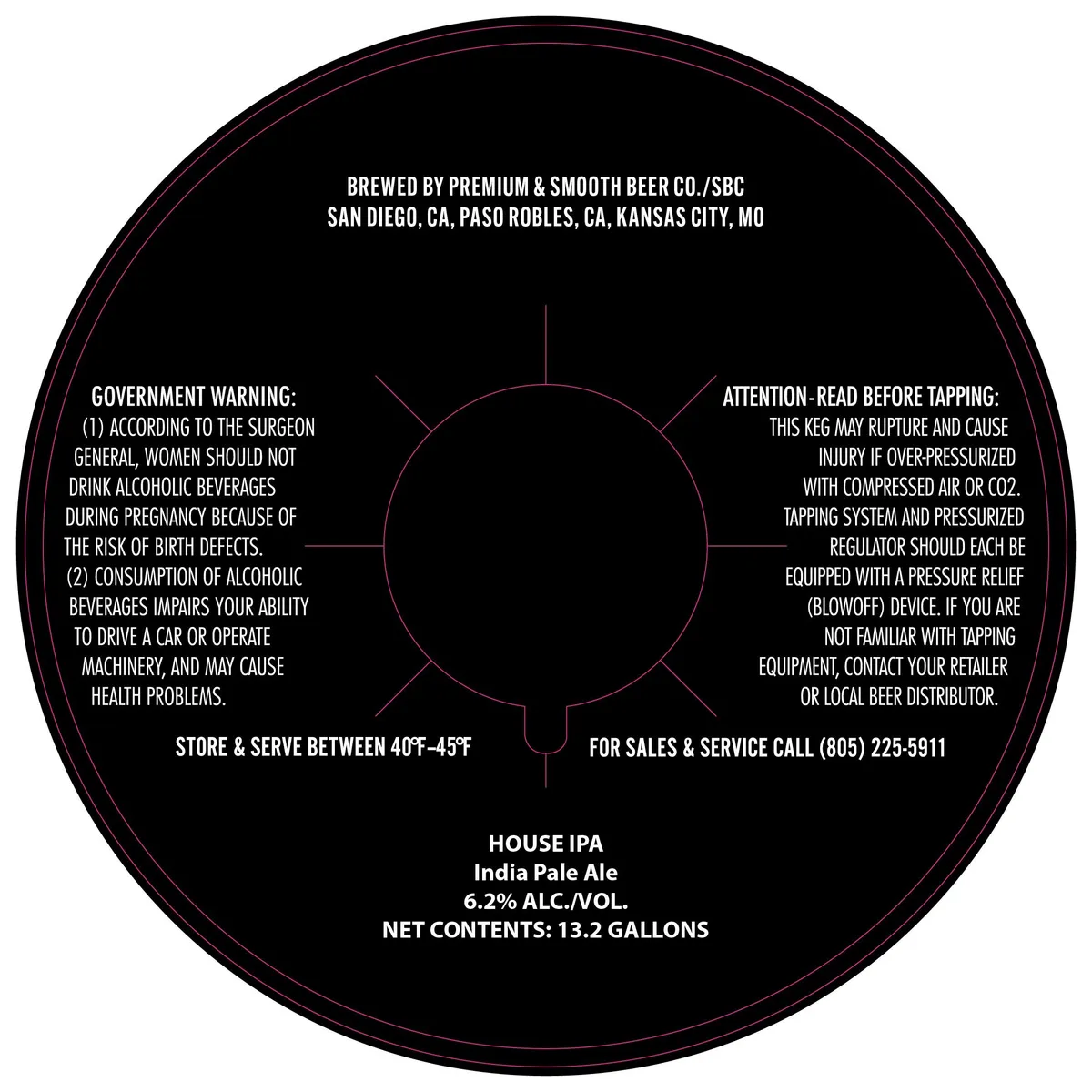 House IPA label