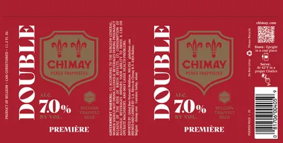 Chimay Double Première label