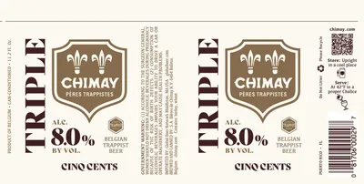 Chimay Triple label