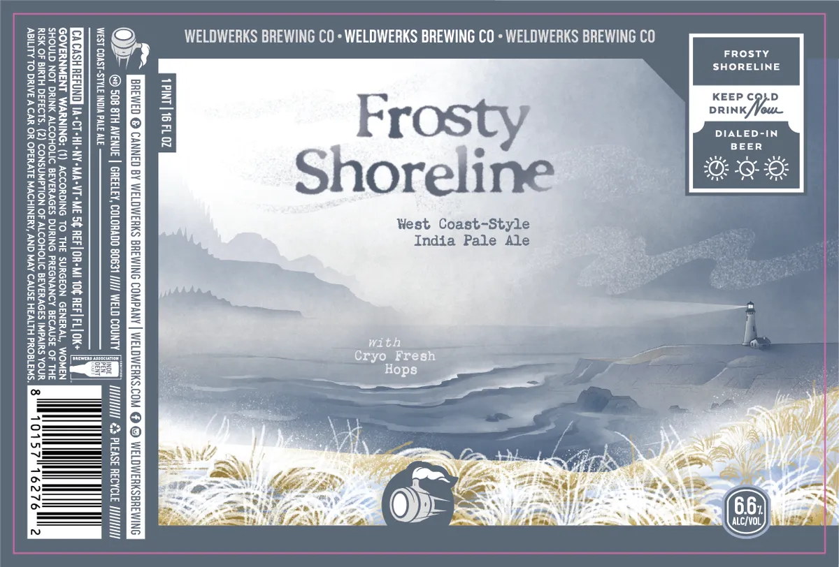 Frosty Shoreline label