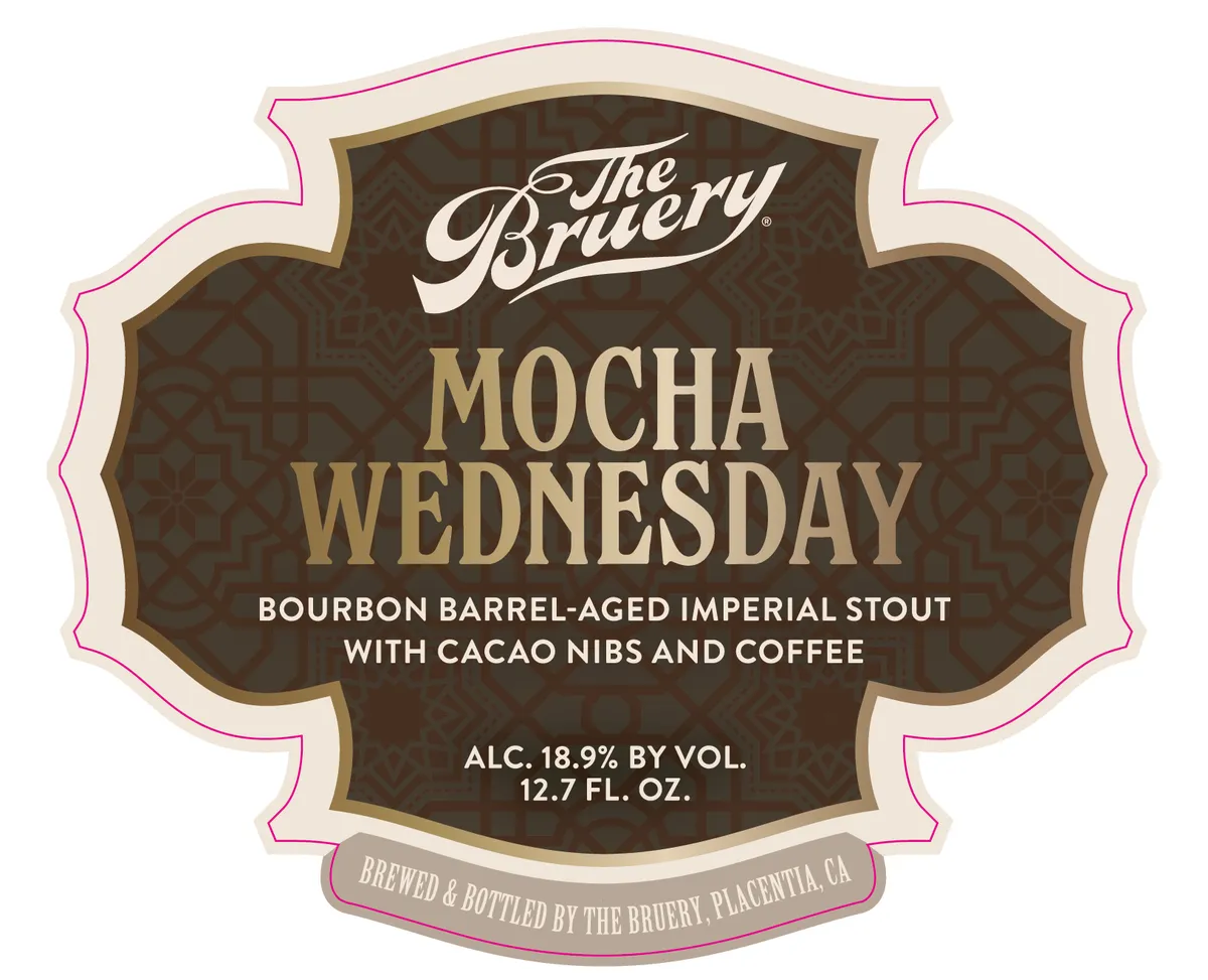 Mocha Wednesday label art — THE BRUERY