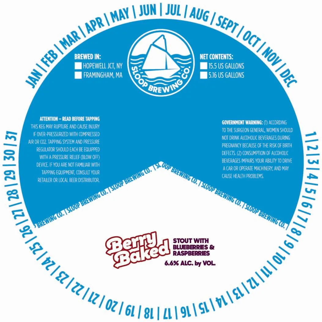 Berry Baked label