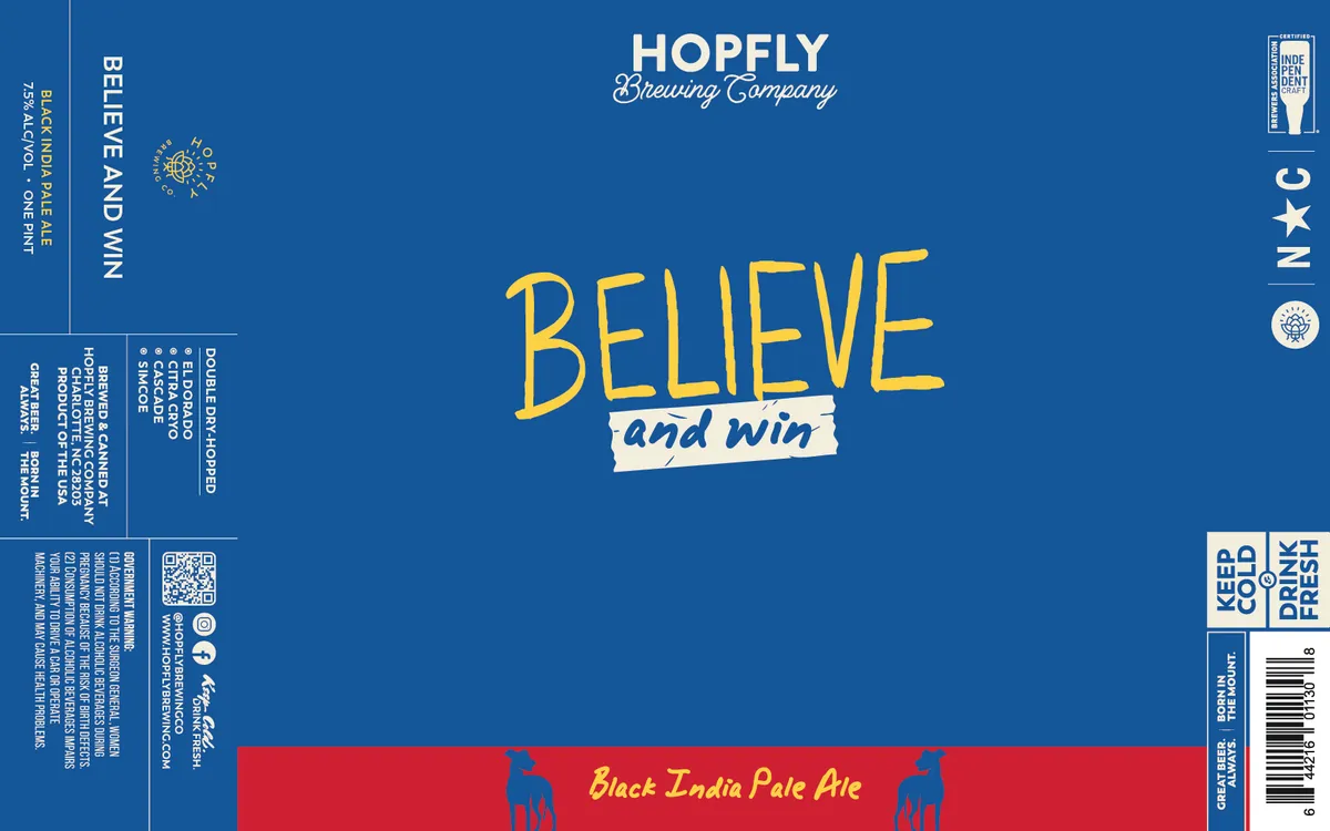 Believe and Win label