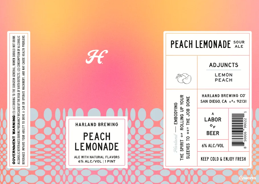 Peach Lemonade label