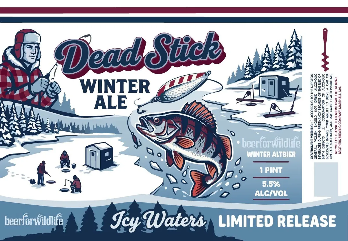 Dead Stick Winter Ale label
