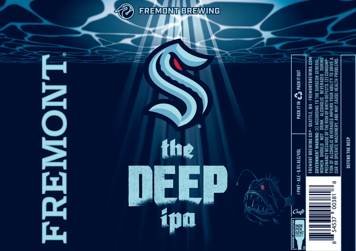 The Deep IPA label