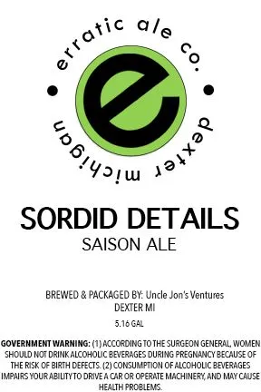 Sordid Details label