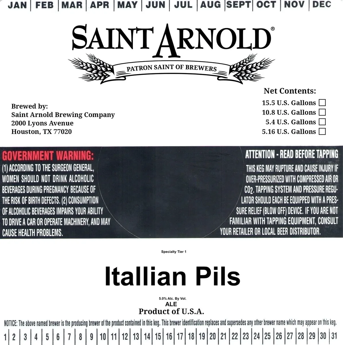 Italian Pils label