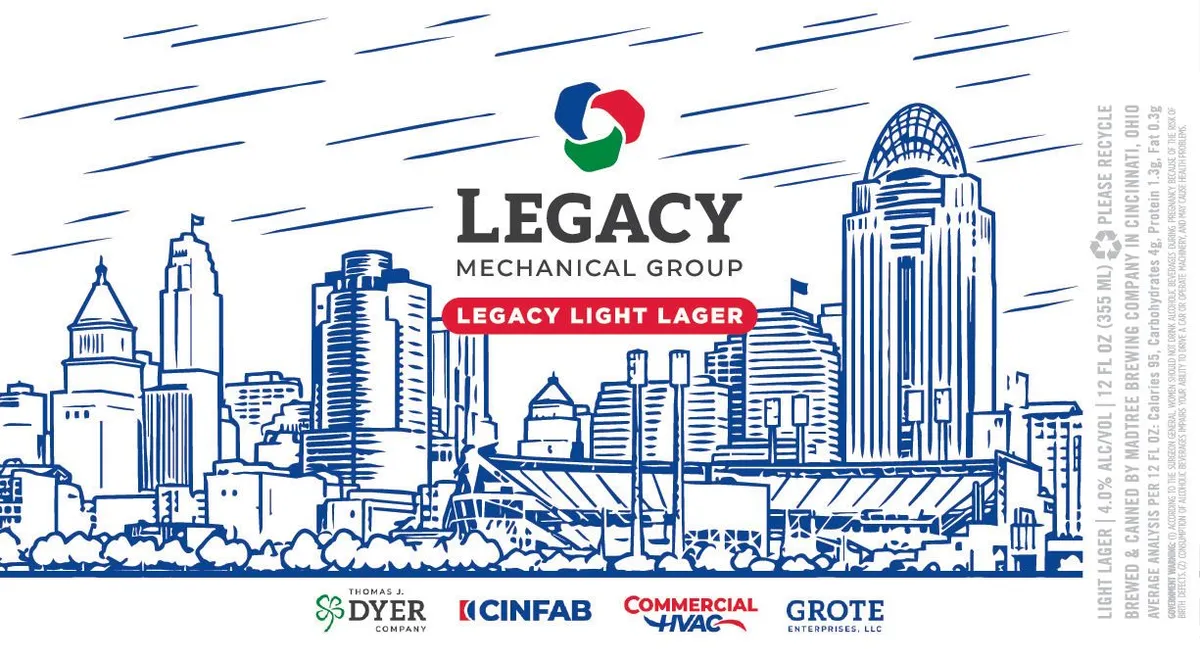 Legacy Light Lager label