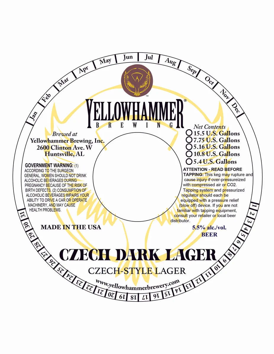 Czech Dark Lager label