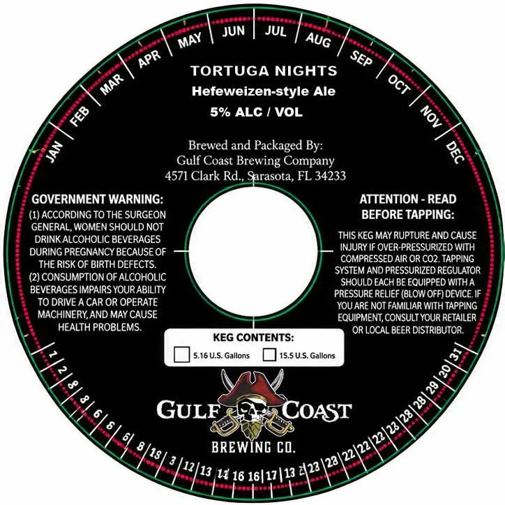 Tortuga Nights Hefeweizen label