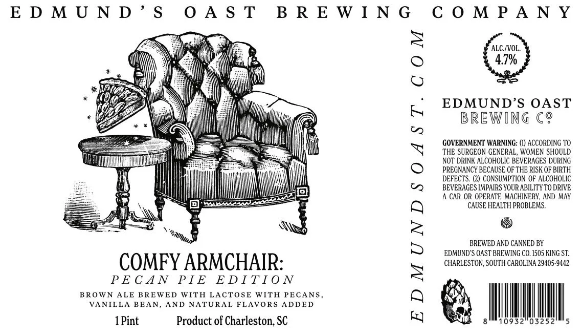 Comfy Armchair: Pecan Pie Edition label