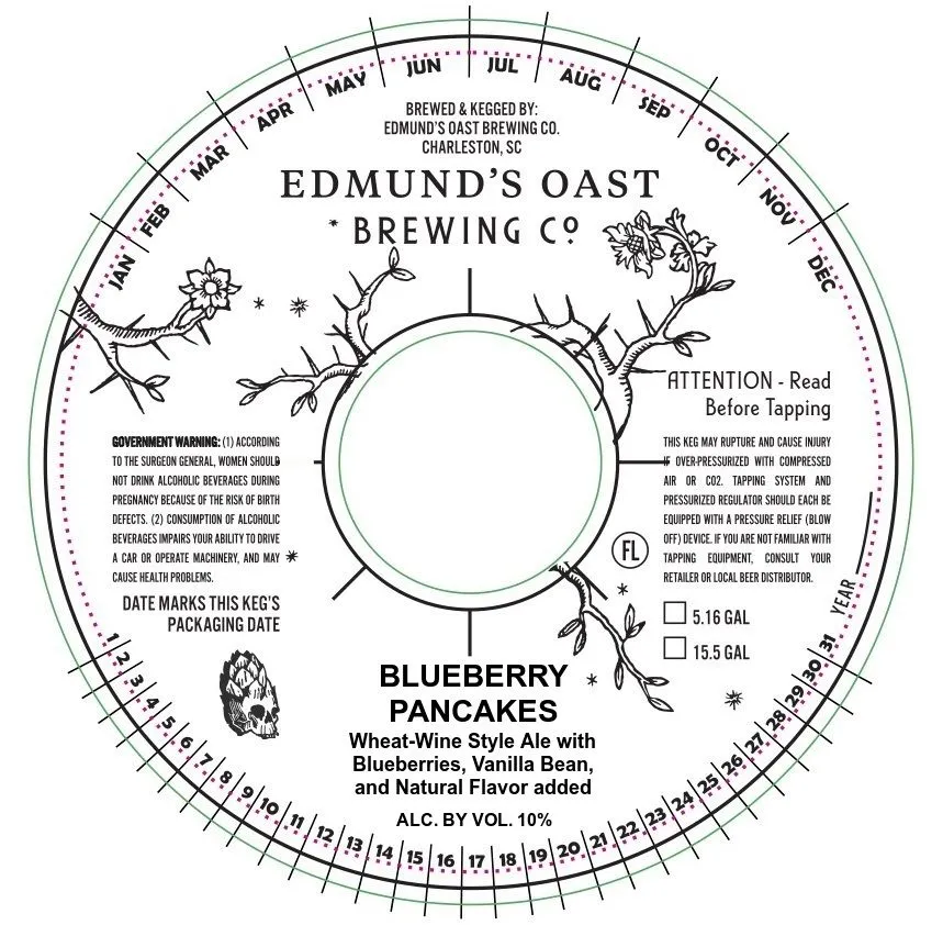 Blueberry Pancakes label