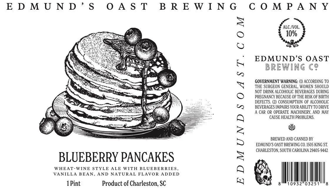 Blueberry Pancakes label