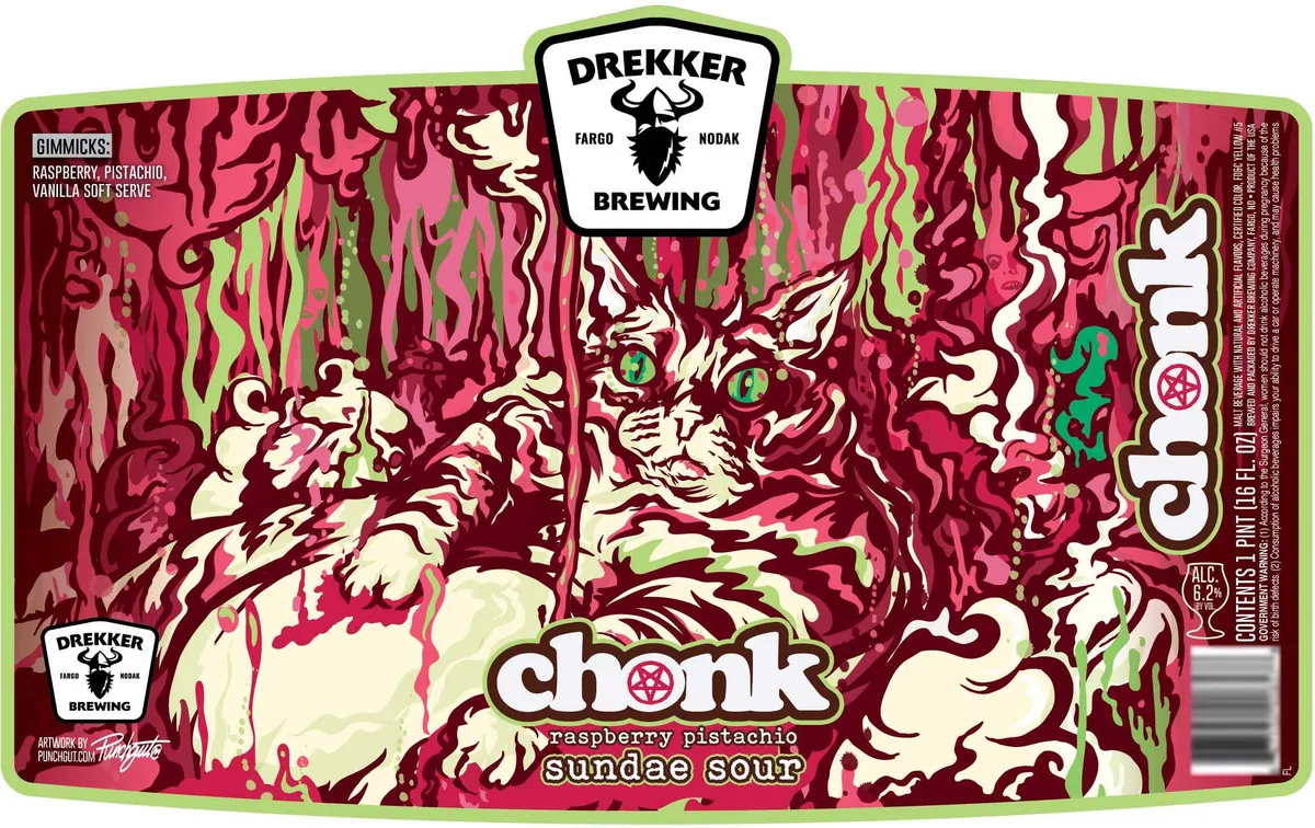 Chonk Raspberry Pistachio label
